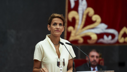La presidenta de la Comunidad Foral de Navarra, María Chivite