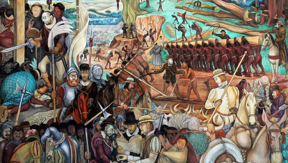 Los murales de Diego Rivera han ilustrado para la historia del Arte, la leyenda negra de España en América
