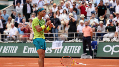 Rafa Nadal, justo en el momento en el que ha ganado Roland Garros