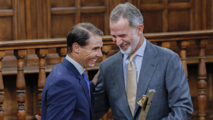El Rey Felipe entrega el galardón Camino Real a Rafa Nadal