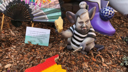 Fallas valencia Puigdemont y Junqueras