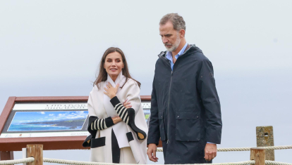 Spanish King Felipe VI and Queen Letizia during a visit to Cadavéu (Concejo de Valdés) as winner of the 33th annual Exemplary Village of Asturias Awards, Spain, on Saturday 29 October 2022.
