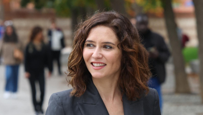 Politician Isabel Díaz Ayuso during the Youth sector convention 