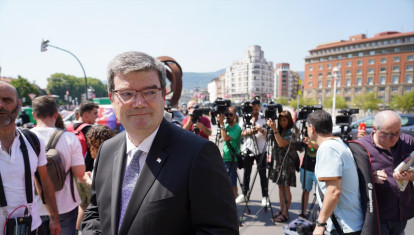 El alcalde de Bilbao, Juan Mari Aburto, en julio de 2022