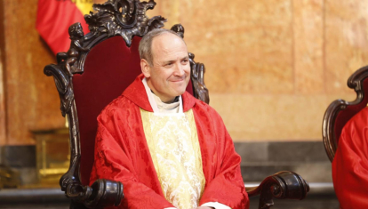 Antonio Prieto, en la misa de acción de gracias
