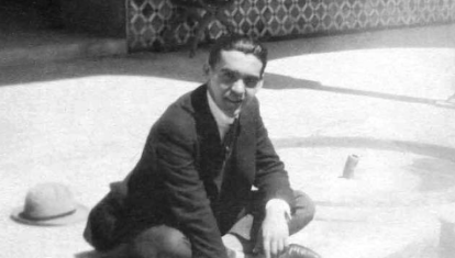Federico García Lorca en La Alhambra en 1922