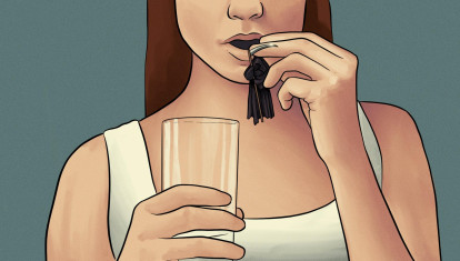 Ilustración aborto pildora abortiva