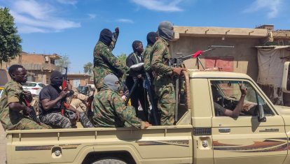 Milicianos de las Fuerzas de Apoyo Rápido de Sudán