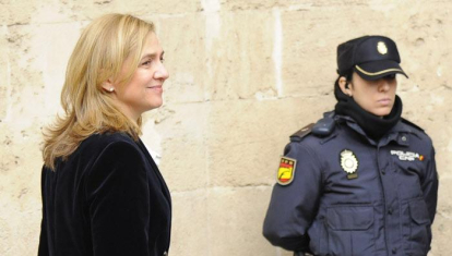 La Infanta Cristina, a su llegada al Juzgado de Palma de Mallorca en febrero de 2014