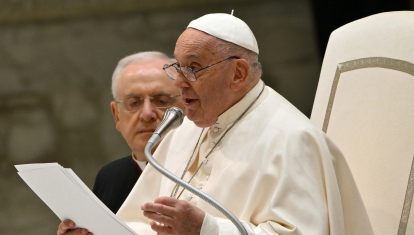 El Papa Francisco durante una audiencia