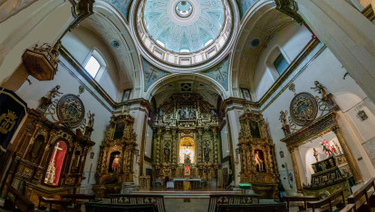 Interior de la iglesia penitencial de la Vera Cruz de Valladolid