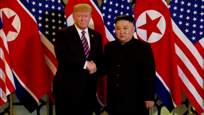 Donald Trump con Kim Jong-un