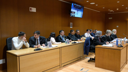 Vista general de la sexta sesión del juicio por la muerta de Samuel Luiz