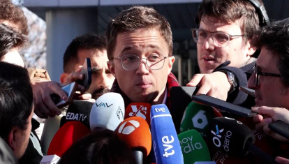 Declaraciones de Iligo Errejón a la puerta de los juzgados