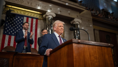 Donald Trump durante su primer discurso en la Cámara de Representantes