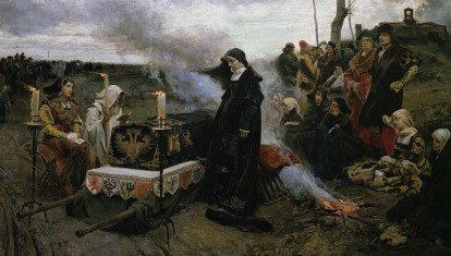 Juana la Loca velando el cadáver de Felipe el Hermoso (1877) de Francisco Pradilla
