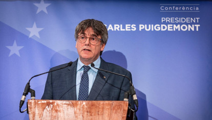 El expresidente de la Generalitat y eurodiputado de Junts, Carles Puigdemont