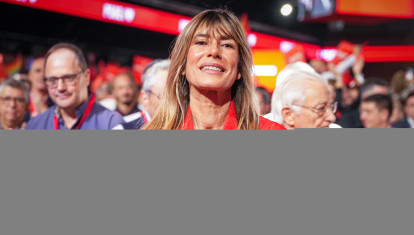 Begoña Gómez, esposa de Pedro Sánchez, en un acto del PSOE