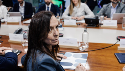 Beatriz Corredor, durante la reunión del Comité para el análisis de la crisis eléctrica.