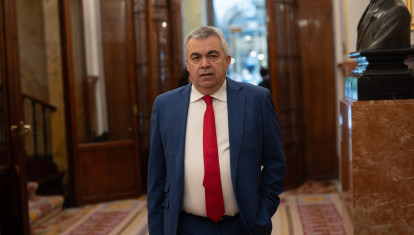 Santos Cerdán, secretario de Organización del PSOE, en el Congreso de los Diputados