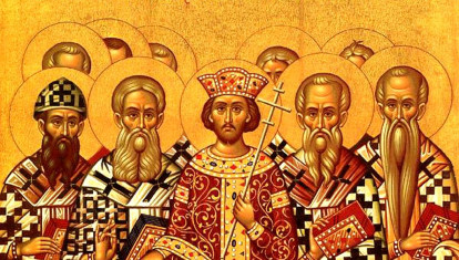 Icono conmemorativo del Primer concilio de Nicea