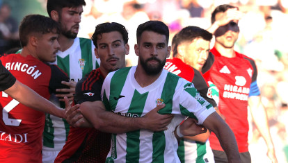 Xavi Sintes, ante el Mirandés