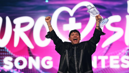 JJ durante Eurovisión 2025