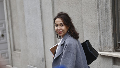La ex presidenta de ADIF Isabel Pardo de Vera a su llegada al Tribunal Supremo