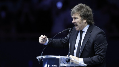 Javier Milei, presidente de Argentina, durante su discurso en el Madrid Economic Forum