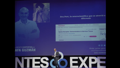 Rafael Guzman, en una charla de Mentes Expertas