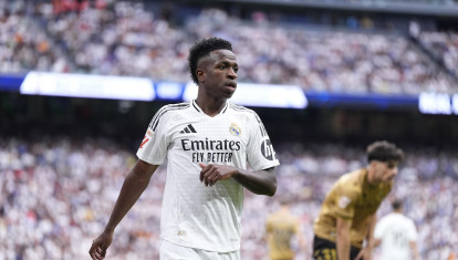 Vinicius Junior, en el último partido que ha jugado el Real Madrid en el Bernabéu