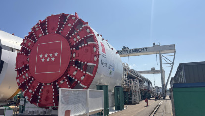 Vistazo final de la tuneladora de Metro de Madrid de la Línea 11