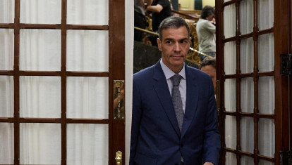 El presidente del Gobierno, Pedro Sánchez, durante una sesión de control al Gobierno, en el Congreso de los Diputados