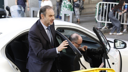 El exministro de Transportes, José Lui Ábalos, a su llegada al Tribunal Supremo
