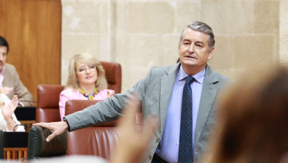 El consejero andaluz de Presidencia, Interior, Diálogo Social y Simplificación administrativa, Antonio Sanz, este jueves ante el Pleno del Parlamento

ROCÍO RUZ-EUROPA PRESS
26/6/2025