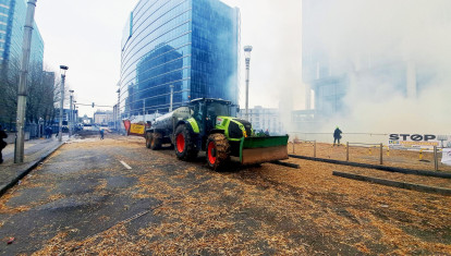 Protestas de los agricultores europeos en Bruselas