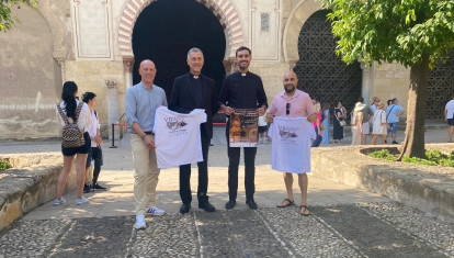 Miguel Sánchez, Jesús Daniel Alonso, Fernando Suárez y Miguel Ángel Feria, en la presentación de la Ruta Avilista