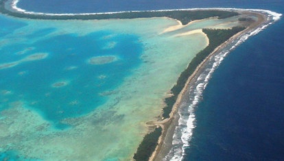 Vista aérea de Tuvalu