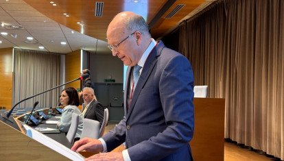 El presidente del TJUE, Koen Lenaerts, en la UAB este viernes