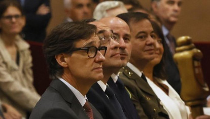 El presidente catalán, Salvador Illa, durante la pasada misa de la Mercè, en Barcelona