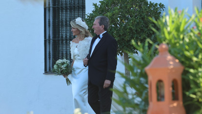 during wedding Luis Astolfi Jr and Cristina Serrano in Marbella 04 July 2025