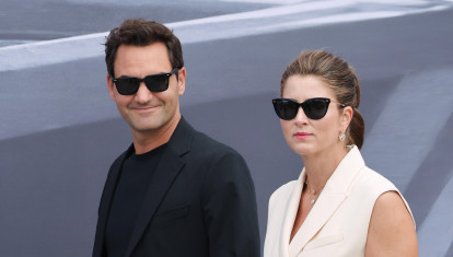 Roger Federer and his wife Miroslava Vavrinec
attending the Dior Homme Menswear Spring/Summer 2026 show as part of Paris Fashion Week on June 27, 2025 in Paris, France.//03VULAURENT_20250627VUA_0273/Credit:Laurent VU/SIPA/2506280010 *** Local Caption *** .