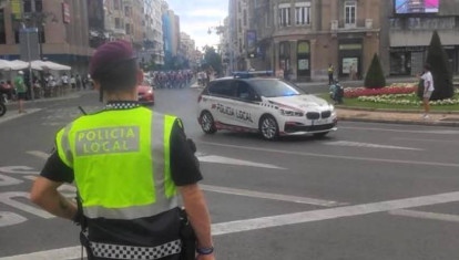 Un agente de la Policía Local de León, en una imagen de archivo