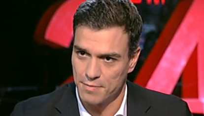 Pedro Sánchez, en su entrevista en La Noche en 24 Horas en 2014