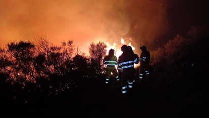 Incendio forestal en Cantabria