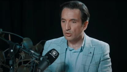 Miguel Lago, durante su conversación con Juan Ramón Lucas en el pódcast Sr. Wolf
