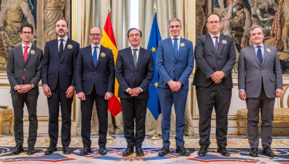 Foto de familia de los participantes en el preacuerdo no publicado aún sobre Gibraltar