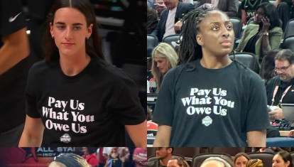 Jugadoras de la WNBA con camisetas reivindicativas
