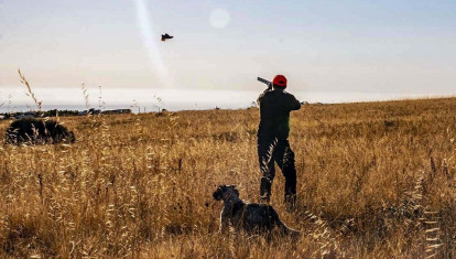 Un cazador apunta con su arma