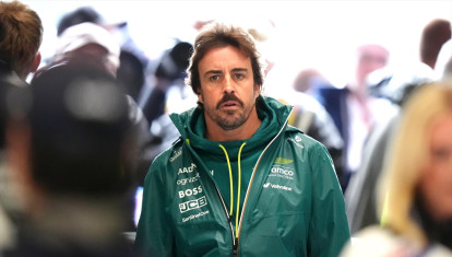 Fernando Alonso, durante el GP de Bélgica